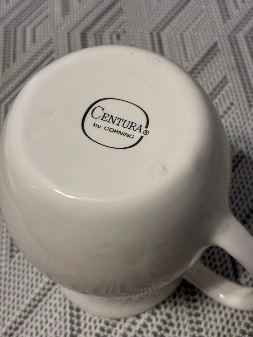 Vintage Centura by Corning White Coupe Creamer - Picture 6 of 6